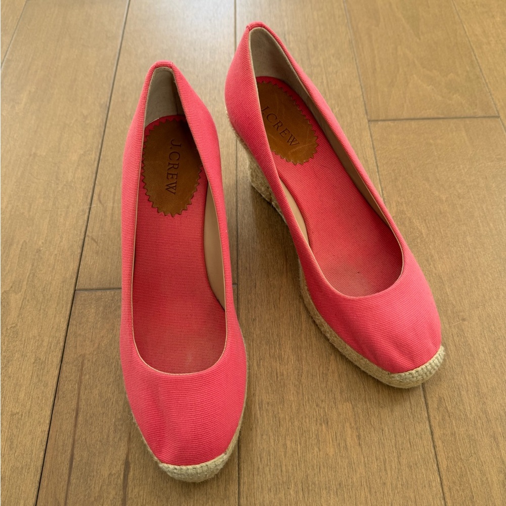 J. Crew Coral Wedge Espadrilles - Picture 4 of 7